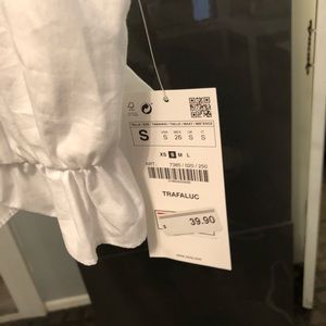 Zara white top